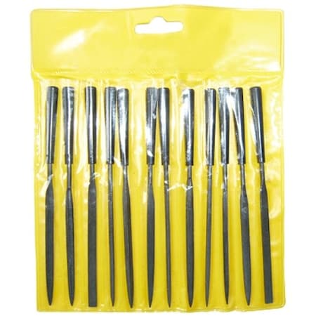 H & H Industrial Products 12 Piece 5-1/2" No 0 Cut Needle File Set 3000-0080